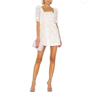 LPA white floral dress